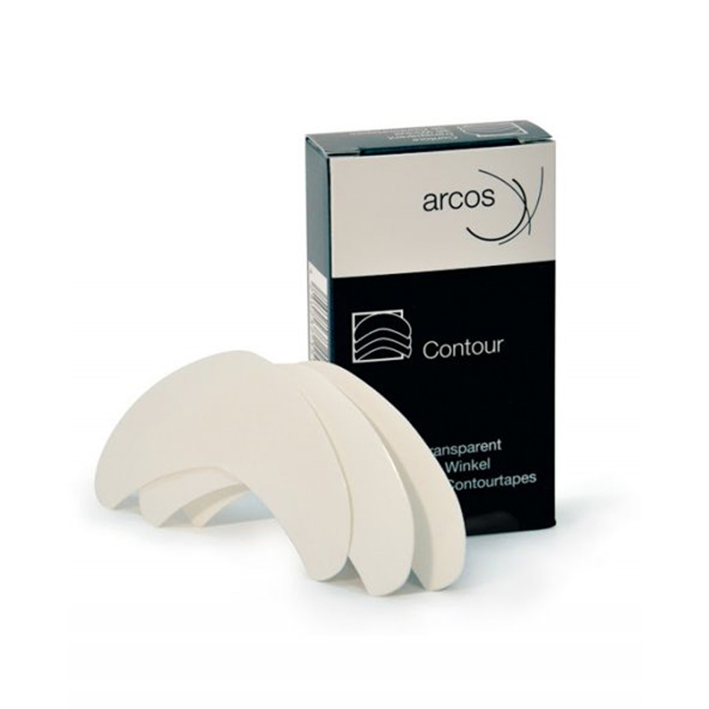 Arcos Contour Ansatzklebewinkel für Haarsysteme - 2,5 cm x 7,5 cm - 36 Stück